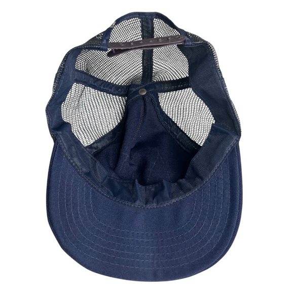 Vintage 1986 Boy Scouts of America Snapback Trucker Hat Navy Blue - Picture 7 of 7